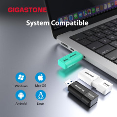 GIGASTONE Z60 Clé USB 3.1 128 Go, Compact Lecteur de Stylo à Performance fiable pour PC Ordinateur Mac, Compatible avec l'interf