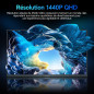 KOORUI E2721H 27 Pouces Ecran PC, QHD 2560 x 1440 120 Hz Moniteur, HDMI 2.0 DP 1.4, IPS 1 MS Adaptive Sync, inclinable de -5° à 