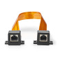 NEDIS Câble CAT5e - UTP - RJ45 (8P8C) Female - RJ45 (8P8C) Female - 0,30 m - Plat - PVC - Orange - Boîte NEDIS Câble CAT5e - UTP - RJ45 (8P8C) Female - RJ45 (8P8C) Female - 0,30 m - Plat - PVC - Orange - Boîte