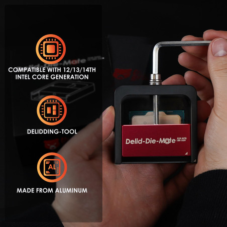Thermal Grizzly Delid-Die-Mate pour Intel 13e génération