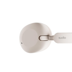 Sudio K2 Blanc, Casque Supra-auriculaire, réduction de Bruit Active Hybride, avec Microphone intégré, Chargement Via USB-C, jusq