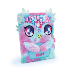 Nebulous Stars 12511 - Journal Intime en Peluche Aura, 21 x 16 cm, Journal Intime en Bleu/Rose avec Cadenas en Forme de cœur, da