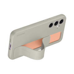 Samsung Standing Grip Case Coque avec Sangle et Fonction béquille pour Galaxy A55 5G Gris