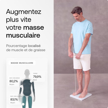 WITHINGS Body Scan - Balance connectée Wi-Fi pour améliorer sa santé, pèse personne, analyse de composition corporelle, masse gr