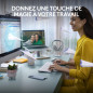 Logitech Signature Slim K950, Clavier sans Fil, Design élégant, Saisie sur Plusieurs dispositifs, Frappe discrète, Bluetooth, Mu