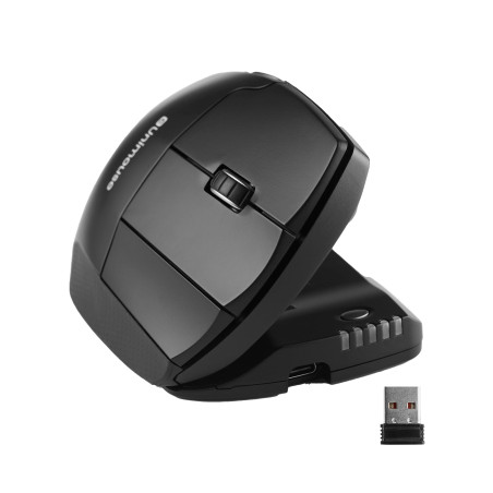 Contour Unimouse Souris Ergonomique | Inclinaison réglable de 35° à 70°, 6 Boutons programmables, Repose-Pouce pour soulager Les