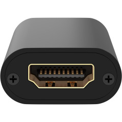 goobay 58491 Amplificateur de Signal HDMI/Répéteur 4K @30Hz - pour Prolonger Une Connexion HDMI jusqu'à 40m / Boîtier Plat et Ro