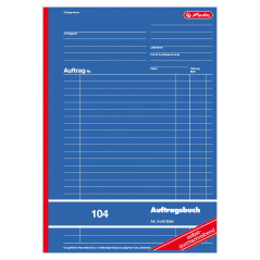 Herlitz 880427 Commande livre A4 104 2 x 40 Page autocopiant Sans bois (en langue allemande)