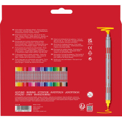Faber-Castell 151140 - Coffret de feutres avec 40 feutres doubles pour enfants et adultes