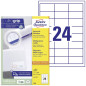 AVERY/Zweckform étiquettes, 64,6 x 33,8 mm, bord