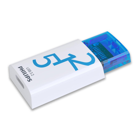 Philips Click Edition Port USB-C Lecteur Flash USB 3.2 Gen 1 512 Go pour PC, Ordinateur Portable, Smartphone, Tablette avec Port