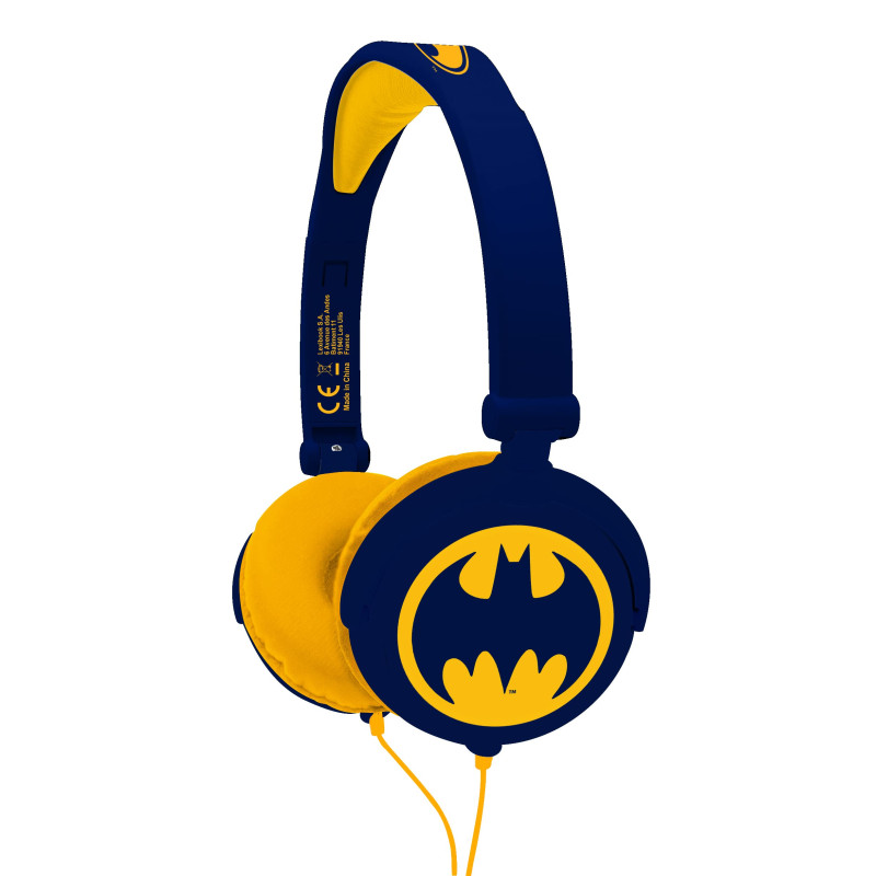 Lexibook, Batman, Casque Audio stéréo Enfant, Puissance sonore limitée, Pliable et Ajustable, Bleu/Orange, HP015BAT Lexibook, Batman, Casque Audio stéréo Enfant, Puissance sonore limitée, Pliable et Ajustable, Bleu/Orange, HP015BAT