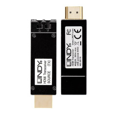 LINDY Kit Extender HDMI 4K sur Fibre Optique jusqu'à 300m 38170 Noir
