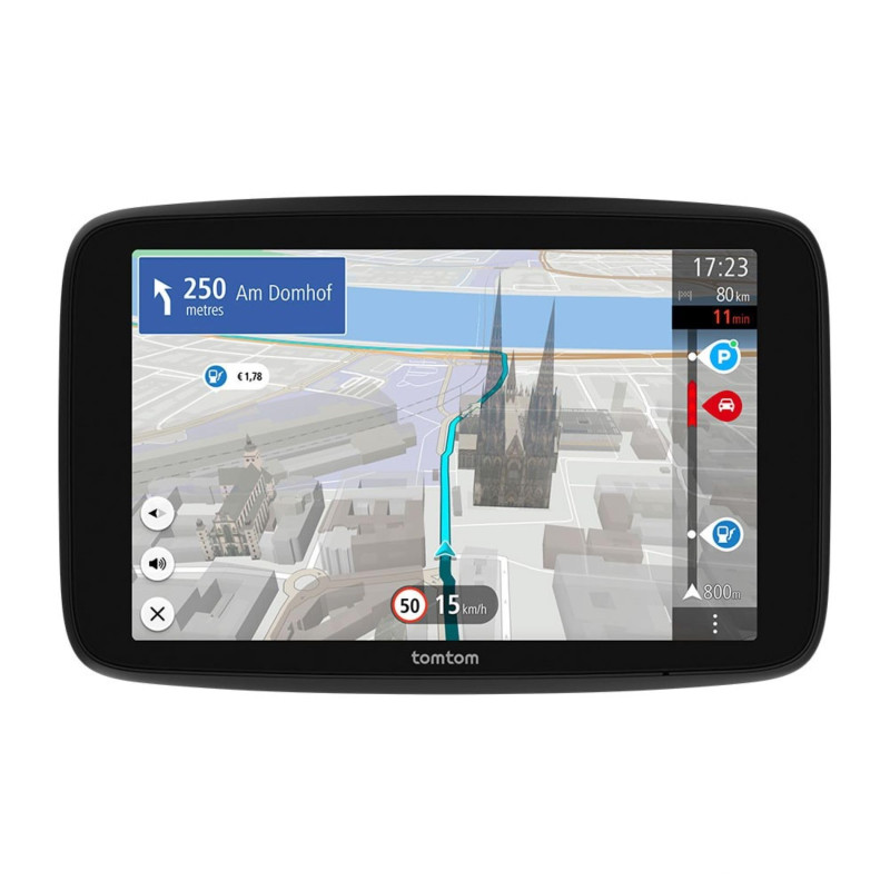 TomTom GPS GO Navigator (écran 7" extra-large, infos trafic en temps réel, alerte des zones de danger 1 an d'essai inclus, carte TomTom GPS GO Navigator (écran 7" extra-large, infos trafic en temps réel, alerte des zones de danger 1 an d'essai inclus, carte