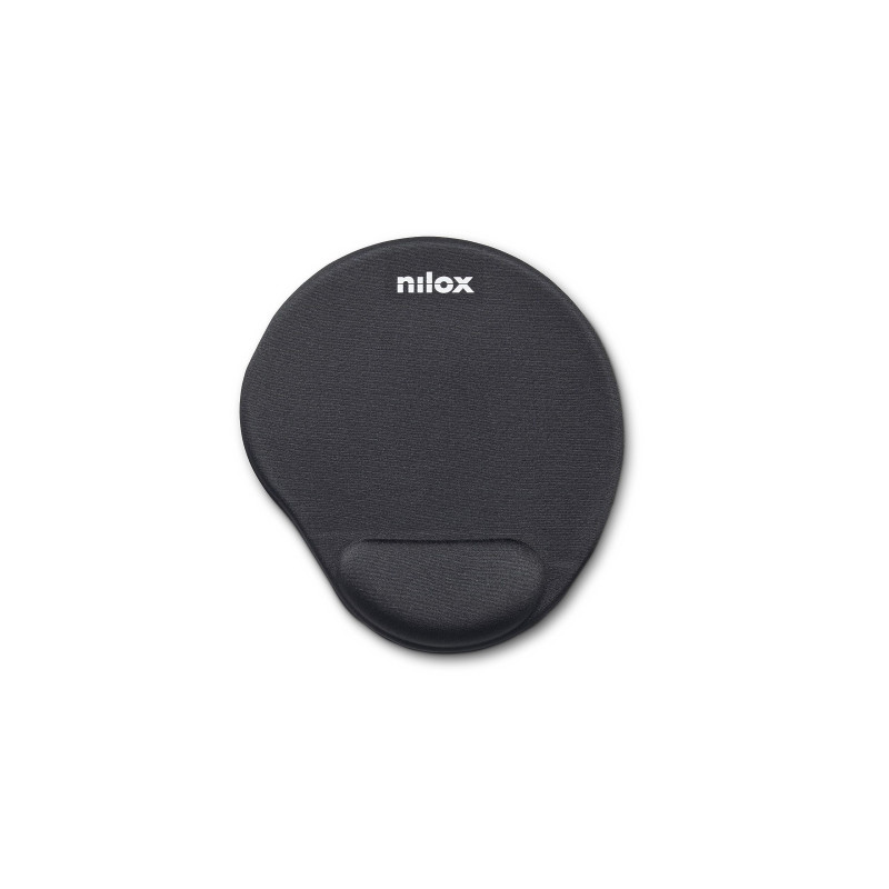 Nilox Tapis Raton NXMPE01 Ergonomique (25 x 22) Noir
