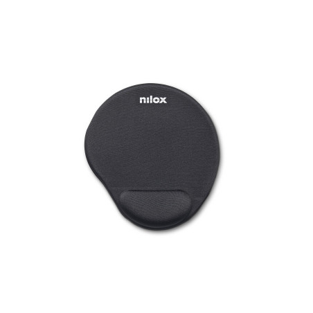 Nilox Tapis Raton NXMPE01 Ergonomique (25 x 22) Noir