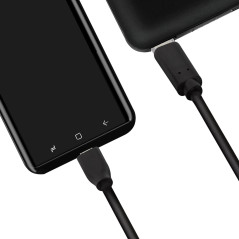 Logilink Câble de connexion USB 2.0 type C vers micro-USB, pour charger des appareils et synchroniser des données, couleur : noi
