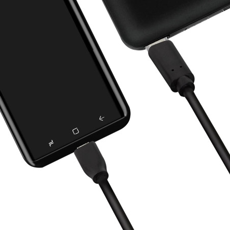 Logilink Câble de connexion USB 2.0 type C vers micro-USB, pour charger des appareils et synchroniser des données, couleur : noi