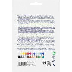 Faber-Castell 164724 - Goldfaber Sketch Marker, étui de 24 pièces Marqueur à alcool avec pointe Brush et pointe Fineliner