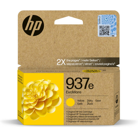 HP 937e EvoMore Cartouche d'encre d'origine Jaune