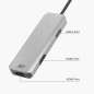 ACT Adaptateur USB C HDMI avec boîtier en Aluminium, 4k @ 30Hz Dual HDMI, Port USB 3.0 5 Gbps, pour connecter 2 moniteurs supplé ACT Adaptateur USB C HDMI avec boîtier en Aluminium, 4k @ 30Hz Dual HDMI, Port USB 3.0 5 Gbps, pour connecter 2 moniteurs supplé