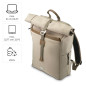 Hama Sac à Dos Roll Top Silvan 21 à 29L (Sac à dos Femmes Hommes, Backpack pour Ordinateur 16.2"/41cm, Sac à Dos Etudes Voyage S Hama Sac à Dos Roll Top Silvan 21 à 29L (Sac à dos Femmes Hommes, Backpack pour Ordinateur 16.2"/41cm, Sac à Dos Etudes Voyage S