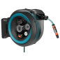 Gardena Dévidoir mural PowerRoll XL Ready-to-use-Set: Dévidoir automatique avec 40 m de tuyau d'arrosage, guide-tuyau et technol