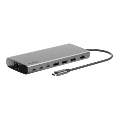 Belkin Connect Station d'accueil USB-C 8-en-1 Dock Core (Affichage Double, Technologie Silicon Motion, Mac, Windows, Chromebook,