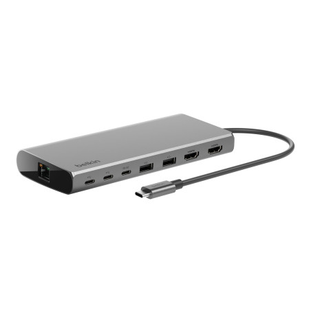 Belkin Connect Station d'accueil USB-C 8-en-1 Dock Core (Affichage Double, Technologie Silicon Motion, Mac, Windows, Chromebook,