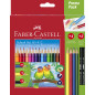 Faber-Castell 201597 - Set de crayons de couleur Colour Grip triangulaires, 24 pièces, crayons à papier inclus, pour enfants et Faber-Castell 201597 - Set de crayons de couleur Colour Grip triangulaires, 24 pièces, crayons à papier inclus, pour enfants et