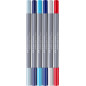Faber-Castell 164519 - Goldfaber Aqua Dual Marker, Sea, avec pointe pinceau et pointe Fineliner, étui de 6 pièces Faber-Castell 164519 - Goldfaber Aqua Dual Marker, Sea, avec pointe pinceau et pointe Fineliner, étui de 6 pièces