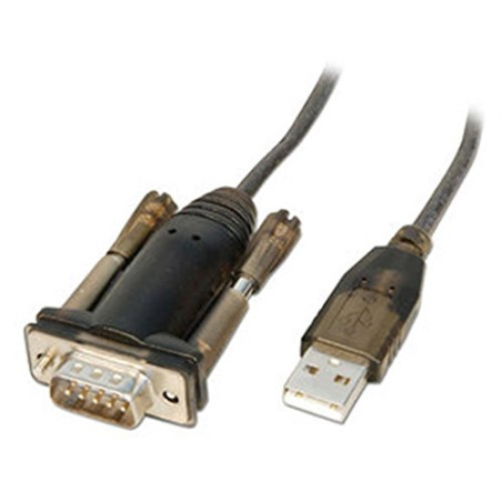 LINDY - Convertisseur Série USB RS232 Lite avec Câble Adaptateur de 1.5 m, chipset prolifique pour Appareils Industriels et équi