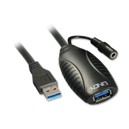 LINDY Rallonge Active USB 3.0 10m Noir 43156