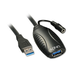 LINDY Rallonge Active USB 3.0 10m Noir 43156