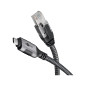 goobay 70753 Cable CAT 6 USB-C 3.1 a RJ45 Ethernet para una conexión estable a Internet por cable con router/módem/conmutador de