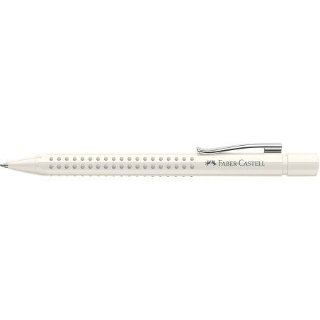 Faber-Castell 243908 - Stylo à bille Grip 2010, mine M, coconut milk, 1 stylo