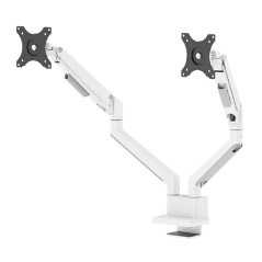 Neomounts Support de Bureau pour écran 17"-32" pour 2TFT Blanc Charge Max. 9 kg