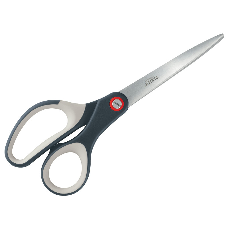Leitz - Ciseaux Ambidextres en Acier Inoxydable avec Revêtement Titane, Ultra Aiguisés, Coupe Précise, Poignée Ergonomique Confo Leitz - Ciseaux Ambidextres en Acier Inoxydable avec Revêtement Titane, Ultra Aiguisés, Coupe Précise, Poignée Ergonomique Confo