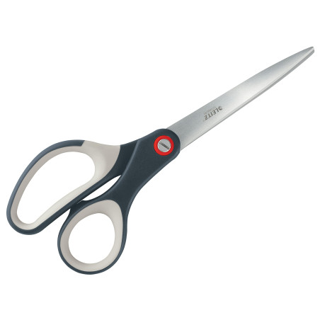 Leitz - Ciseaux Ambidextres en Acier Inoxydable avec Revêtement Titane, Ultra Aiguisés, Coupe Précise, Poignée Ergonomique Confo