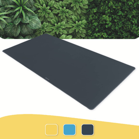 Leitz - Tapis de Bureau Antidérapant, 80 x 40 cm, pour PC / Ordinateurs Portables / Écrans / Clavier / Souris, Gamme Cosy, Gris,