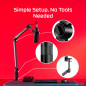 Support pour microphone et webcam Caster