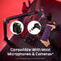 Support pour microphone et webcam Caster