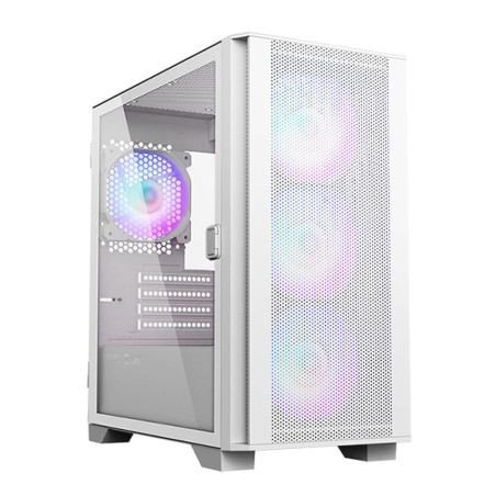 Montech Air 100 ARGB, Mini-Tour, Verre trempé – Blanc