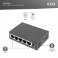DIGITUS Commutateur réseau Gigabit - 5 Ports - Non géré - 10/100/1000 Mbit/s - sans Ventilateur - Parfait pour Soho - Plug & Pla DIGITUS Commutateur réseau Gigabit - 5 Ports - Non géré - 10/100/1000 Mbit/s - sans Ventilateur - Parfait pour Soho - Plug & Pla