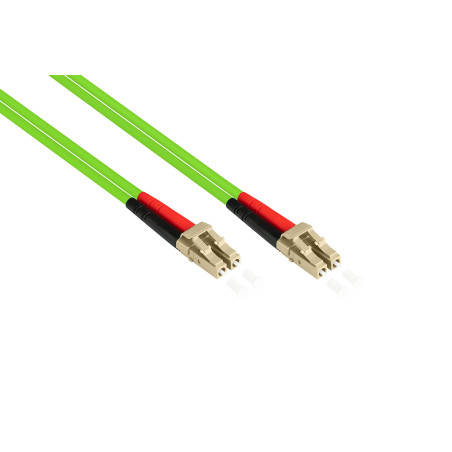 Good Connections Câble Fibre Optique OM5 - Duplex - Fiche LC vers LC - Multimode 50/125 - Ethernet 1/10/40/100 Gigabit - Câble F