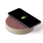 Lexon Oslo Energy - Station de Charge sans Fil et Haut-Parleur Bluetooth 5W - Pierre/Rose