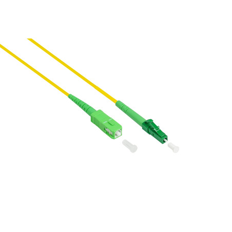 Good Connections Câble fibre optique OS2 Simplex - Fiche LC (APC) vers SC (APC) - Monomode 9/125 - Câble fibre optique - Câble p