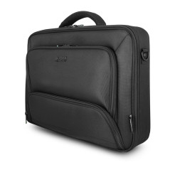 Urban Factory Sacoche pour Ordinateur Portable - Pc 17.3 Pouces et Tablette 10.5 Pouces Modèle Mixee Noir avec Poche Dédiée Alim