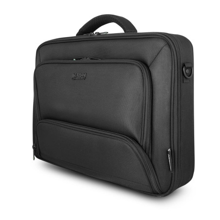 Urban Factory Sacoche pour Ordinateur Portable - Pc 17.3 Pouces et Tablette 10.5 Pouces Modèle Mixee Noir avec Poche Dédiée Alim