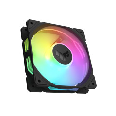 ASUS TUF Gaming TR120 ARGB Reverse Blade Black Ventilateur de boîtier (120 mm PWM, 2000 tr/min, 2,75 mm H2O, 76,3 CFM, 16 LED RV